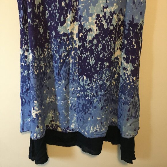 Papa Vancouver Womens Flowy Bi-layer Sleeveless Rayon Boho Dress - M - Picture 8 of 15